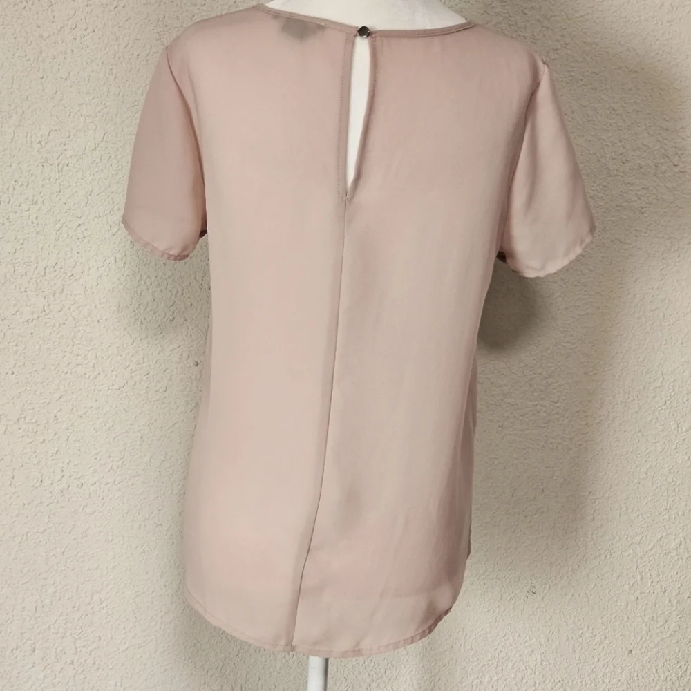 Forever 21 Beige Short Sleeve Blouse - Small - Picture 2 of 7
